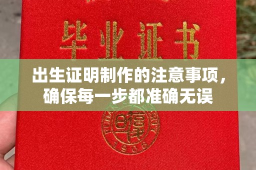 古塔出生证明制作的注意事项，确保每一步都准确无误