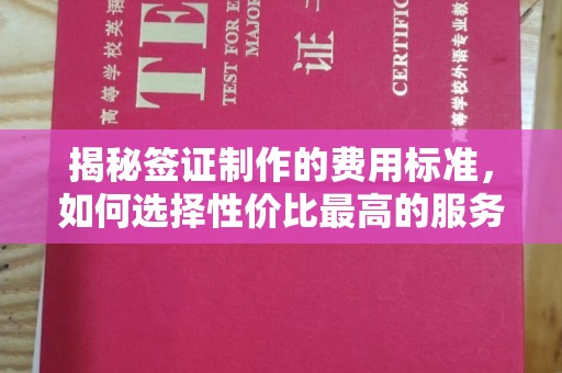 古塔揭秘签证制作的费用标准，如何选择性价比最高的服务？