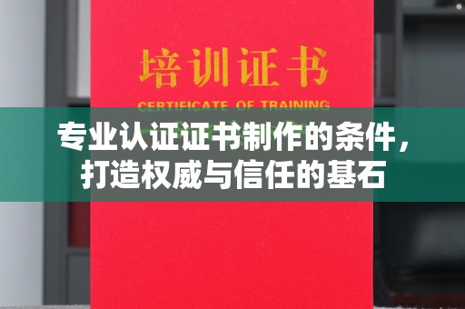 古塔专业认证证书制作的条件，打造权威与信任的基石