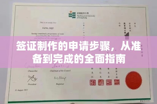 古塔签证制作的申请步骤，从准备到完成的全面指南